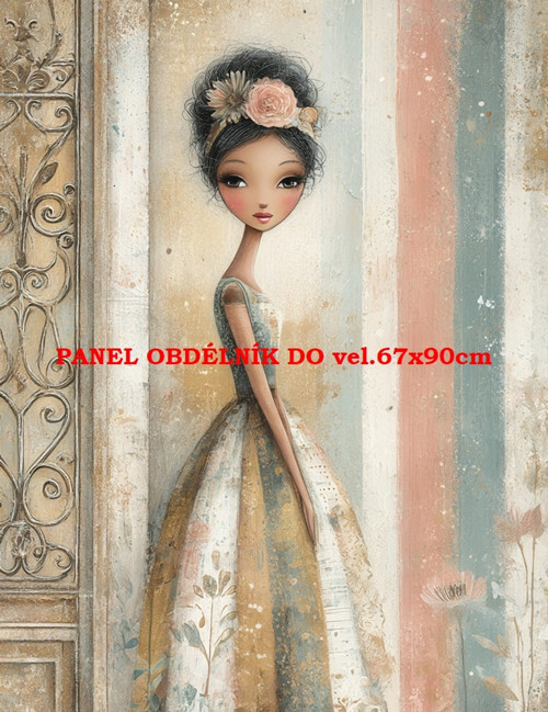 Bavlněný panel 7x10 cm