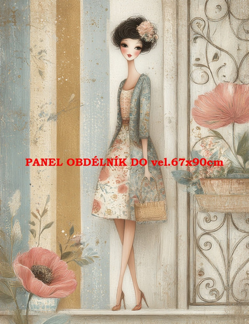 Bavlněný panel 7x10 cm