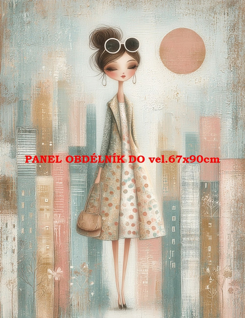 Bavlněný panel 7x10 cm