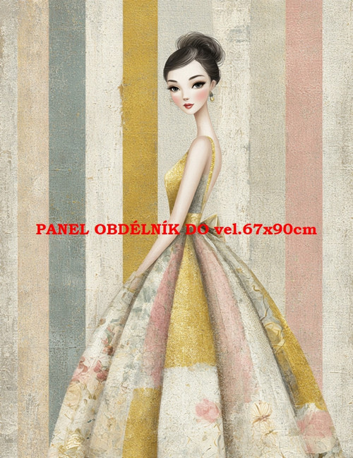 Bavlněný panel 7x10 cm