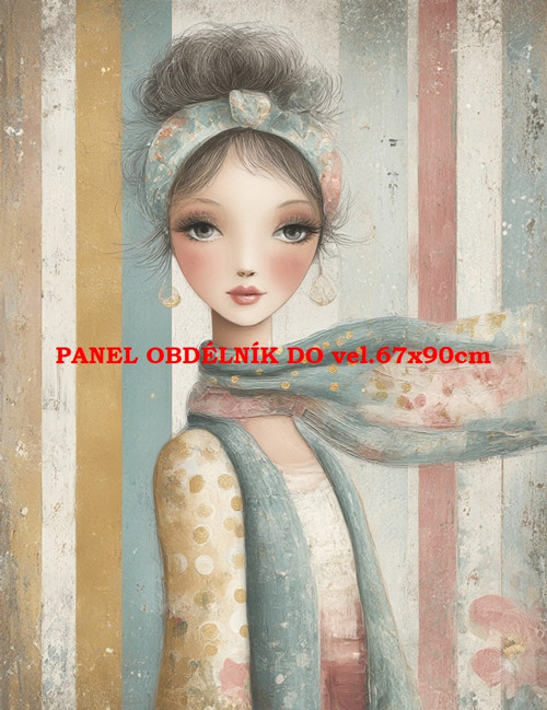 Bavlněný panel 7x10 cm