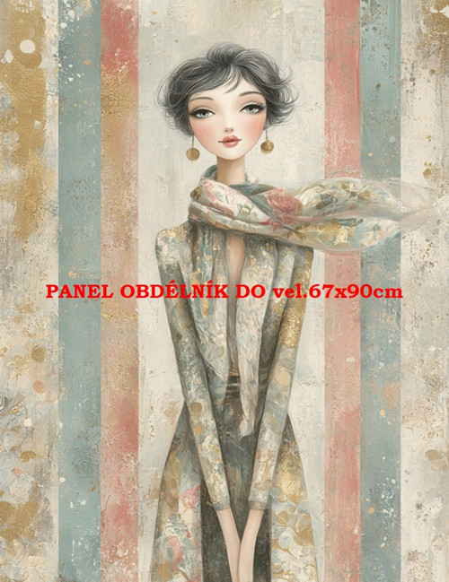 Bavlněný panel 7x10 cm