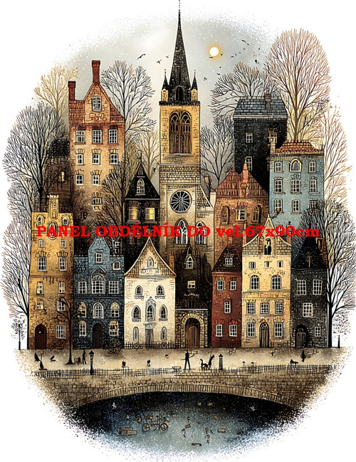 Bavlněný panel 7x10 cm