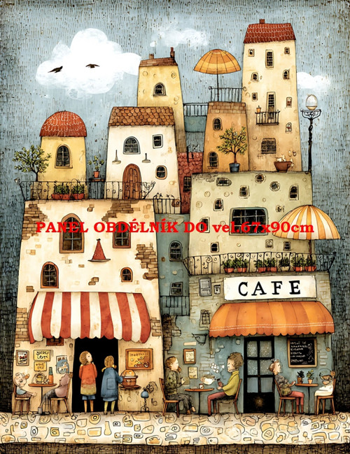 Bavlněný panel 7x10 cm
