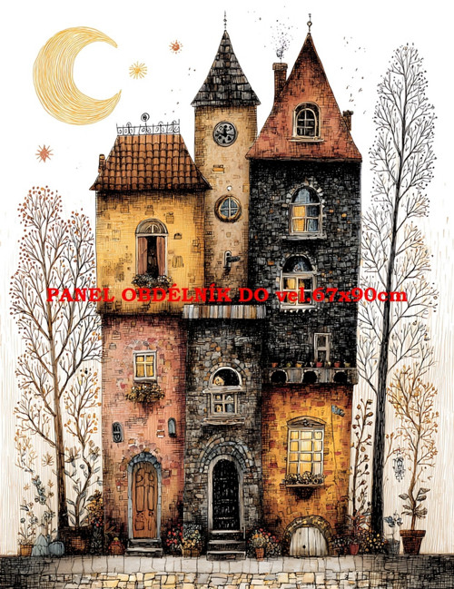 Bavlněný panel 7x10 cm