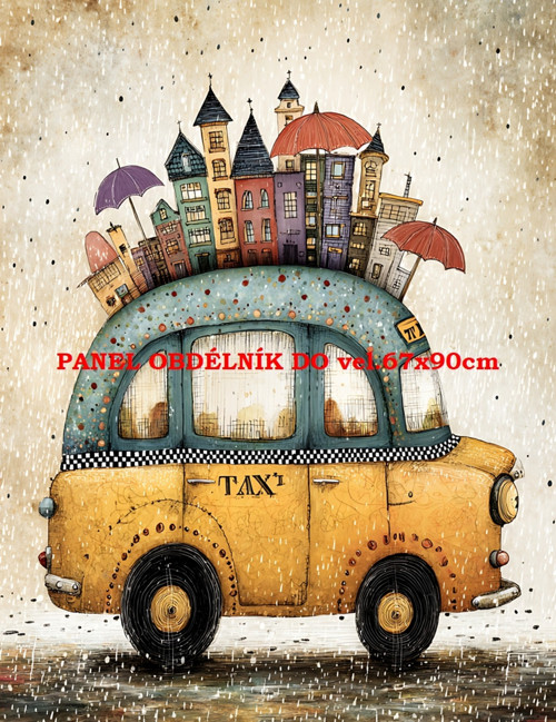 Bavlněný panel 7x10 cm