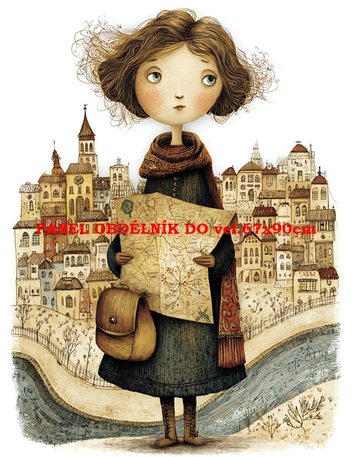 Bavlněný panel 7x10 cm
