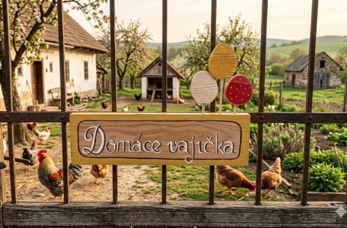 Tabuľka - domáce vajíčka