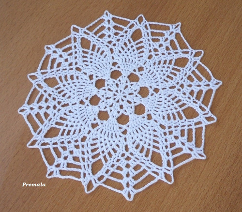 Krajka do lapače 13 cm bílá
