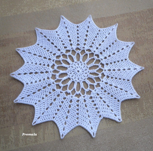 Krajka do lapače snů 13 cm bílá