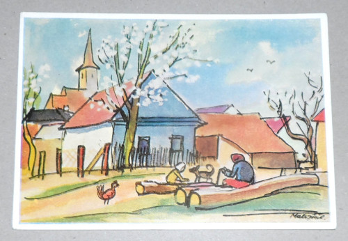 Velikonoční POHLEDNICE • B. Matějíček, 1967