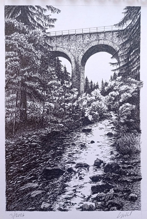 Klášterecký viadukt A5 originál