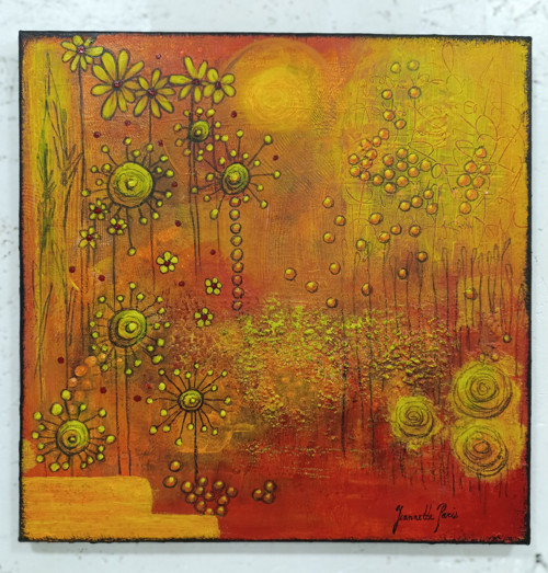 396. Planeta květin, rozměry 40x40 cm