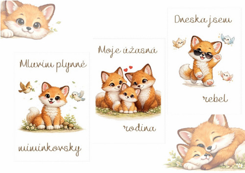 Milníkové kartičky Lištička PDF