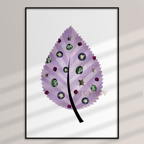 Art list poster - levandulový — foto 1