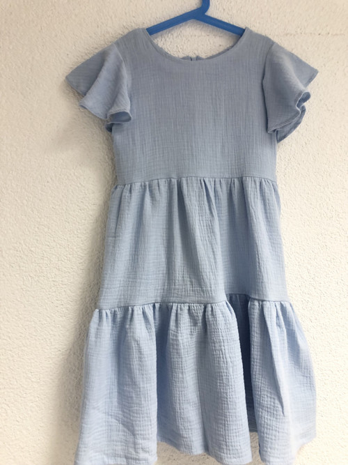 Mušelínové šaty Baby Blue
