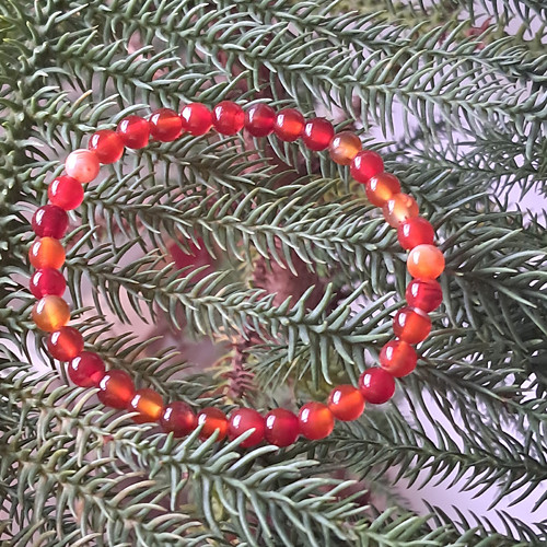 Krajkový achát oranžový
