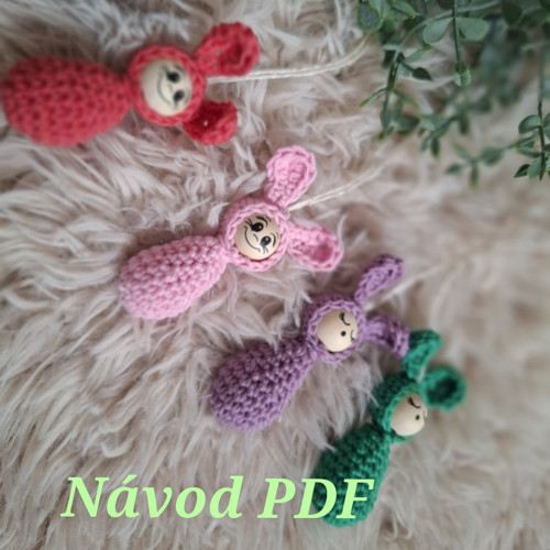Návod na háčkovanou ozdobu zajíčka