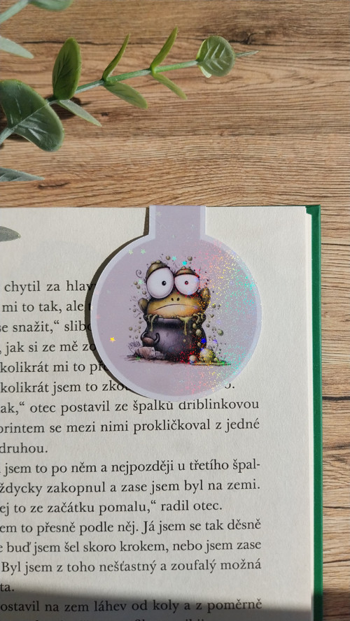 Papírová magnetická záložka - Žába