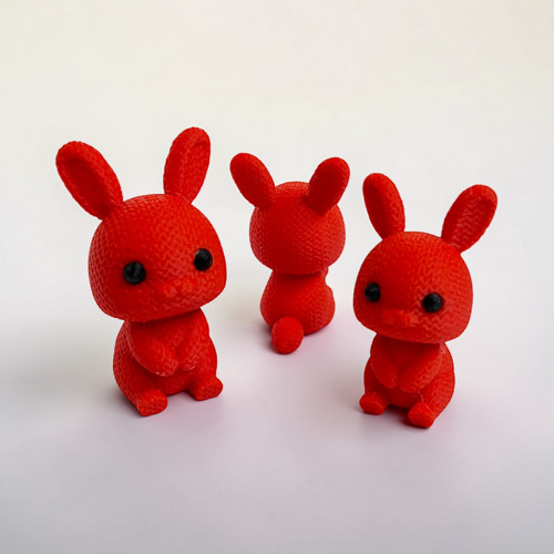 Sběratelská figurka - velikonoční zajíček ČERVENÝ
