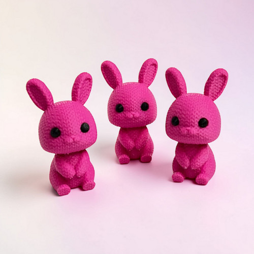 Sběratelská figurka - velikonoční zajíček RŮŽOVÝ