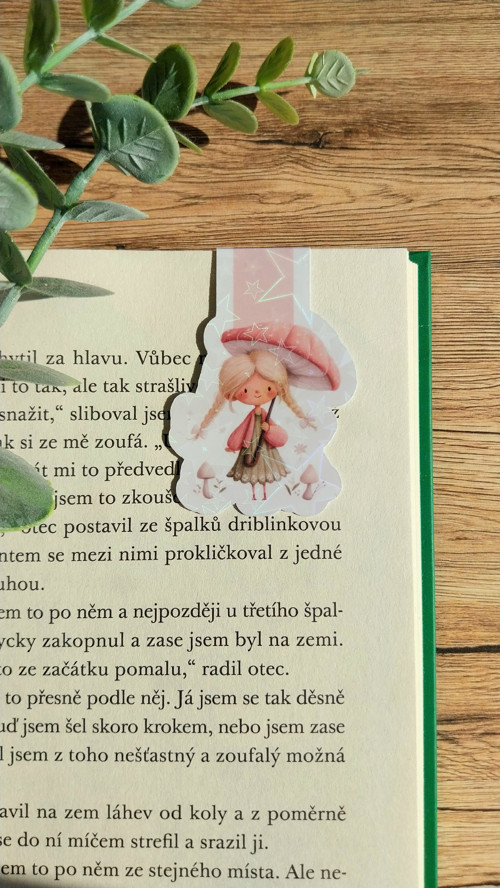 Papírová magnetická záložka - Víla