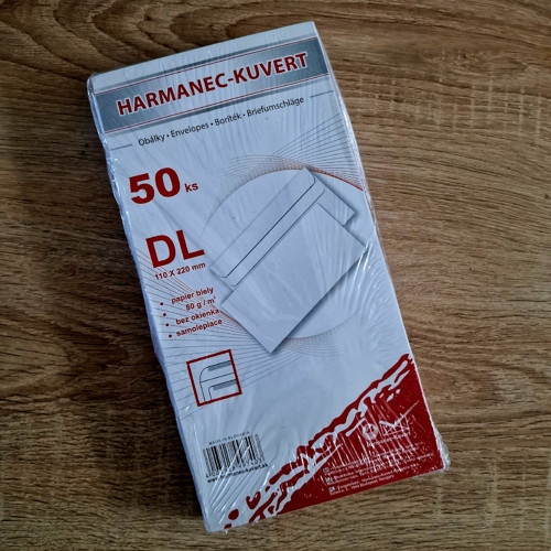 Sada 50 ks KANC. OBÁLEK 22x11 cm (bílé)