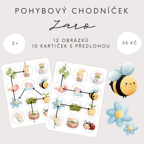 Pohybový chodníček - jaro (PDF - tisk)