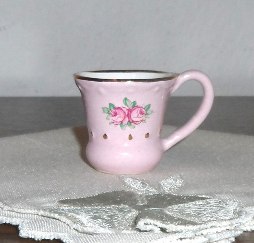 Růžový porcelán, ŠÁLEK zlacený