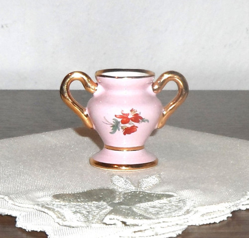 Růžový porcelán, AMFORA zlacená