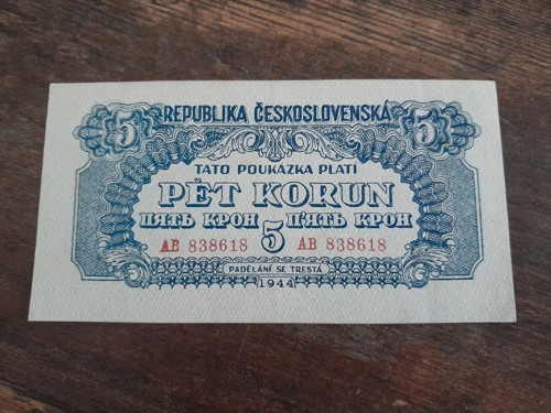5 korun 1944