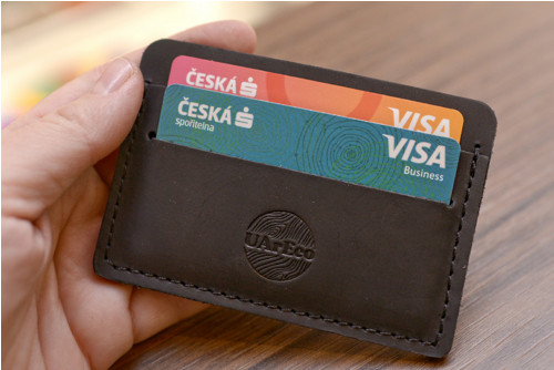 Card-holder Slim. Kůže "Kaiser" černá — foto 1