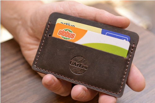 Card-holder Slim. Kůže "Crazy Horse" tm.hnědá