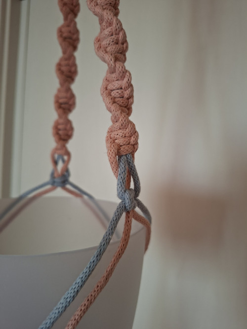 Macramé závěs dvoubarevný