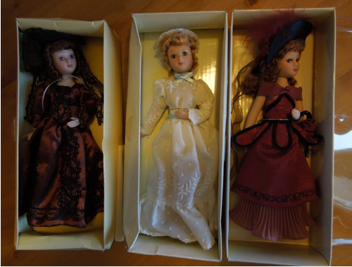 Retro sběratelské porcelánové panenky