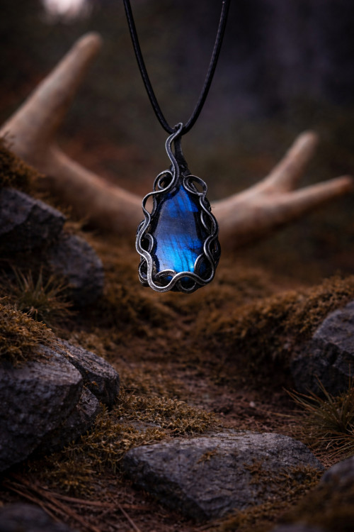 Labradorit Modrý - přívěsek, amulet Noční svit