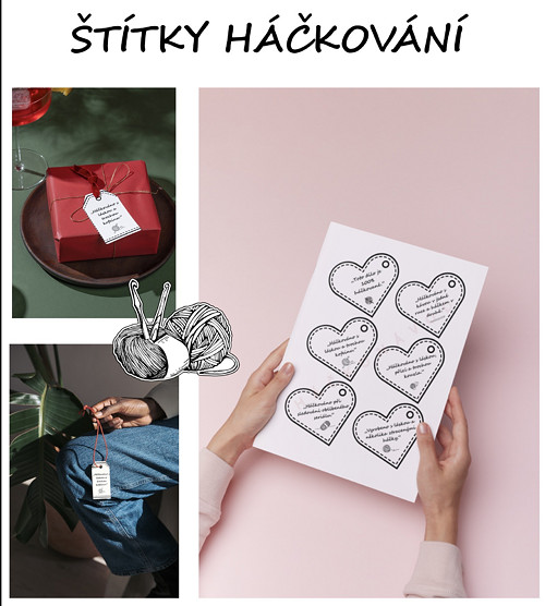HÁČKOŠTÍTKY - vtipné štítky pro háčkování