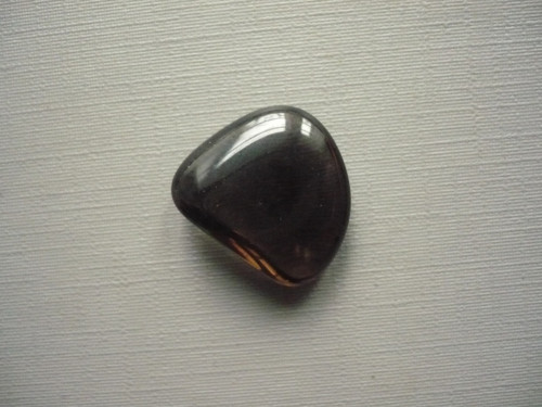 Trom. kámen - obsidián kouřový 19 mm, č.8f