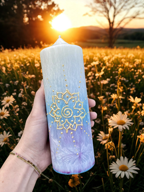 Svíčka z palmového vosku MANDALA HARMONIE