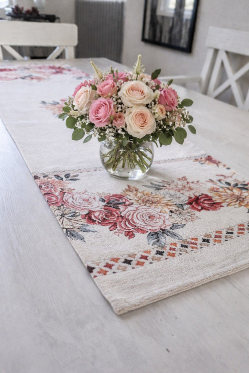 Gobelínový běhoun Vintage Roses – jemná romantika