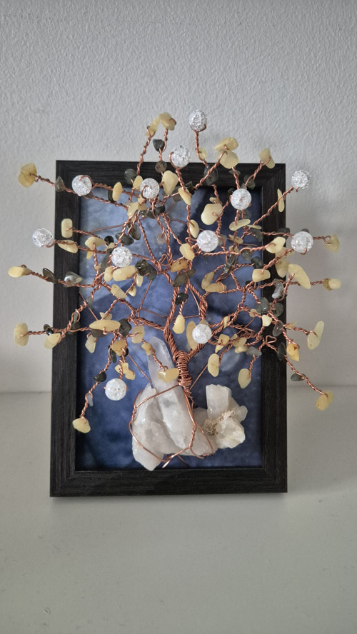 3D obraz na stůl - 20x15 cm - Křišťál, Kalcit,
