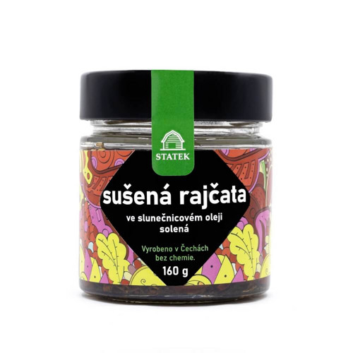 Sušená rajčata ve slunečnicovém oleji solená 160 g
