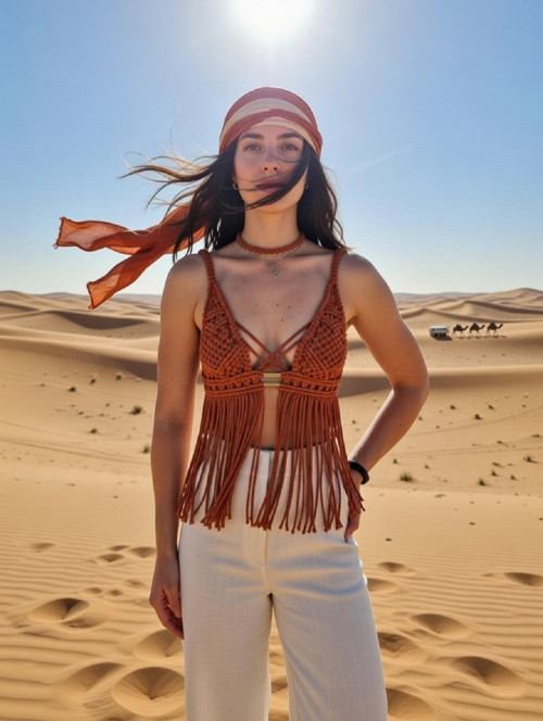 Macrame top na plavky
