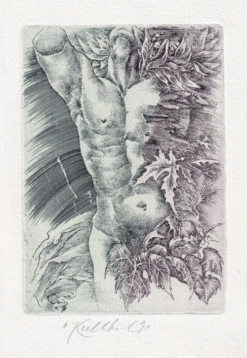 Oldřich Kulhánek – Torso Ikara (originální lept)