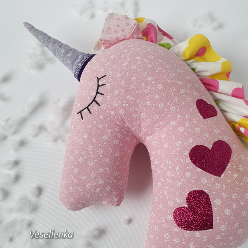 Polštář - Jednorožec Dream pink