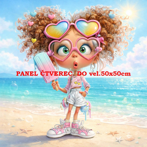 Bavlněný panel 25x25 cm - skladem — foto 1