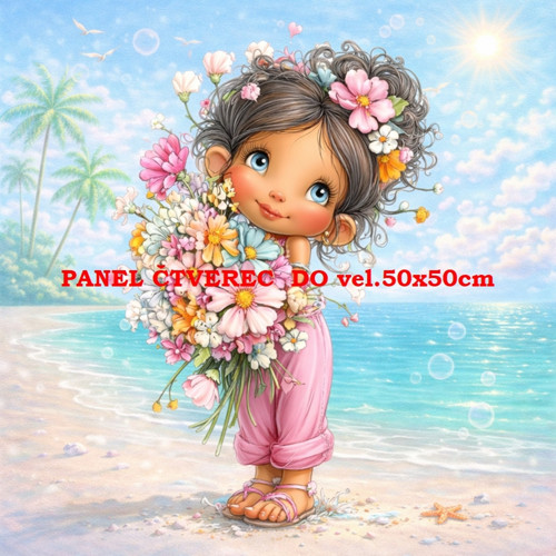 Bavlněný panel 25x25 cm - skladem — foto 1