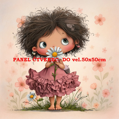 Bavlněný panel 15x15 cm - skladem
