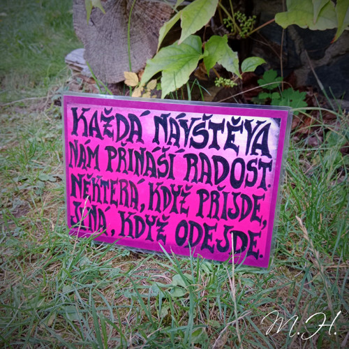 Každá návštěva nám přináší radost... (nápis)
