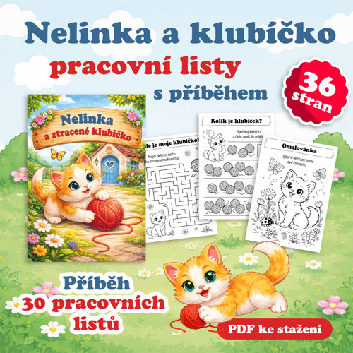 Nelinka a klubíčko – pracovní listy s příběhem